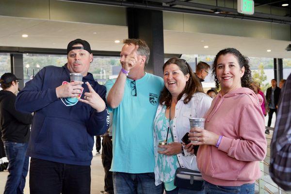 Client event at Snapdragon stadium. San Diego Waves!!! We rented out the entire Toyota Terrace section to host our clients!