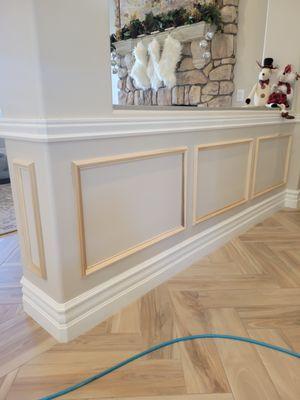 Check out this Wainscoting the team did!