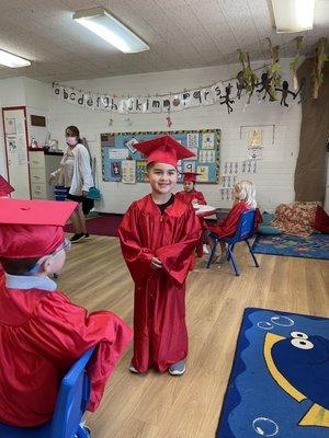 Peyton began his journey here at St John's as a toddler and is now ready for kindergarten. Peyton guarantees you won't disappointed