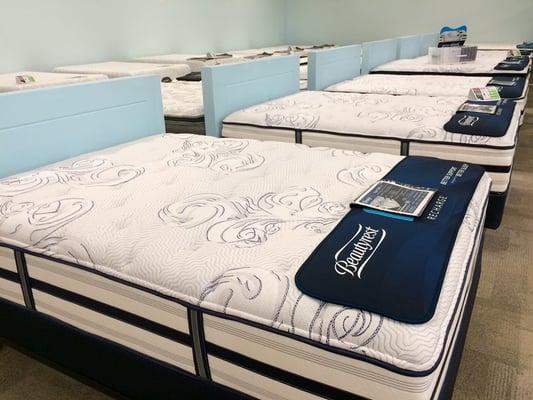 The Largo showroom carries a complete selection of mattresses from the top brands.