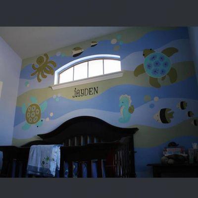 Baby's room mural