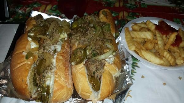 Philly Cheese steak (jalapeños added by request)