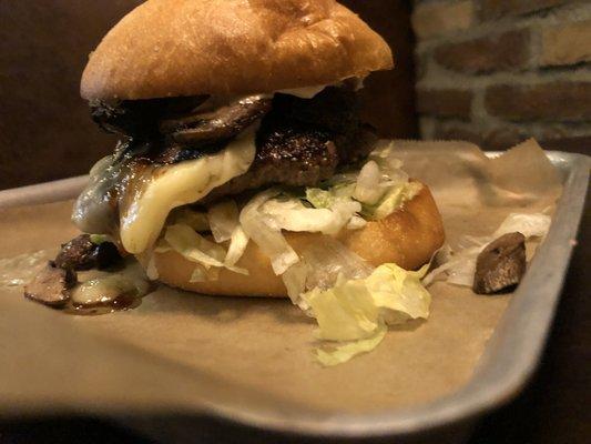 Mushroom burger ($9)