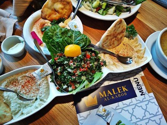 Baba Ghanouj , Hummus n  Tabbouleh absolutely Wonderful