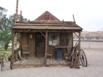 an old house on the museum's lot