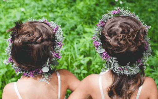 flower girl hair
 photo by tara beth photography