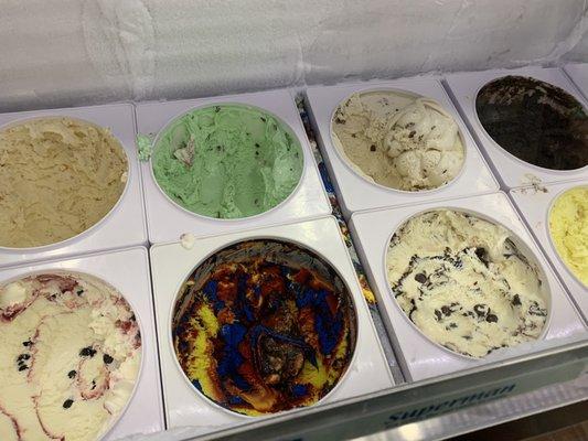 Variety of hard ice cream