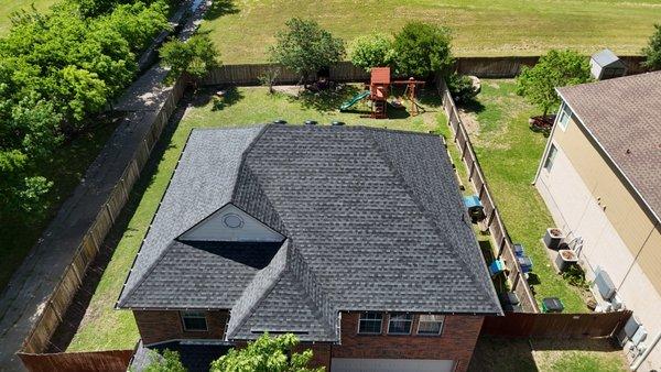 Roofers just finished installing this roof