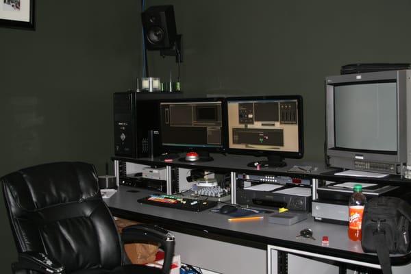 Two video and audio editing rooms provide capacity to add your commercial project to our work flow.