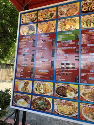 Drive Thru Menu