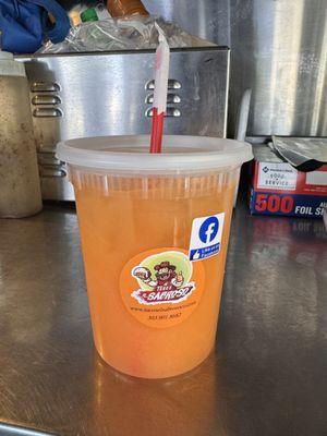 Quench your thirst with our refreshing Aguas Frescas - a new flavor every day, all made with natural ingredients!