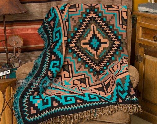 Southwestern throws that are soft and plush.