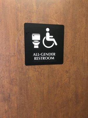 I love California, even the fast food joints have a gender neutral restroom option. They're all-inclusive!