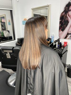 cut and balayage