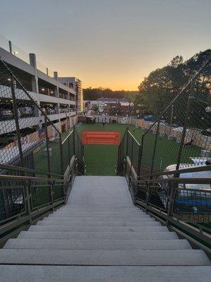 Steps to lower park