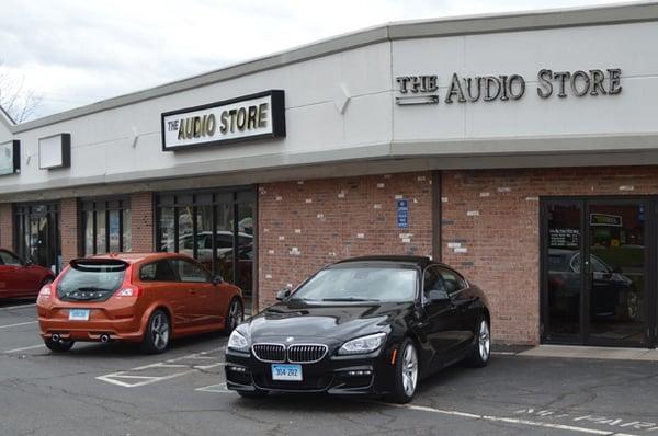 Visit The Audio Store on the Berlin Turnpike in Newington, CT. Parking available.