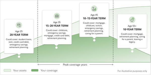 Graph illustrating the most suitable terms for your individual circumstances.