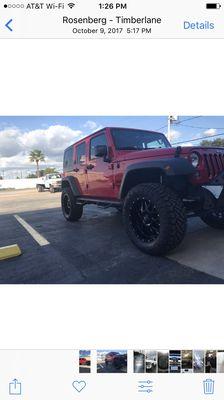 Pic of my sons jeep. Was in last week for my Ranch Hand grill guard and bumper. Its like a candy store in here!