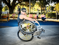 Meet one of our patients, Jerry who enjoys doing tricks and stunts in his wheelchair