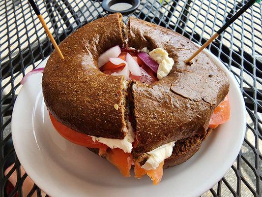 Nova lox bagel