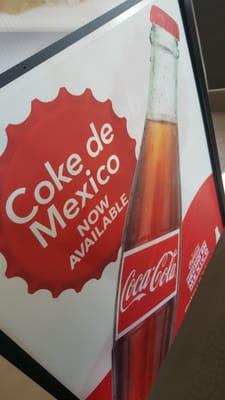 Coca-Cola de México now served in a glass bottle