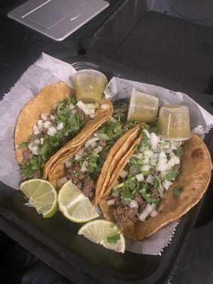 Steak street tacos