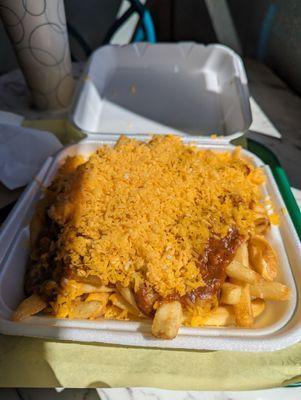 Chilli cheese fries, pretty good