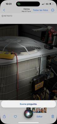 Air conditioning  repair.