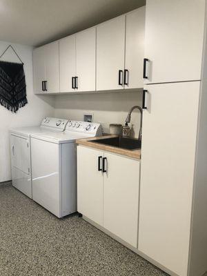 Uppers and suggested sink cabinets. I cannot live without a sink now that it's there!