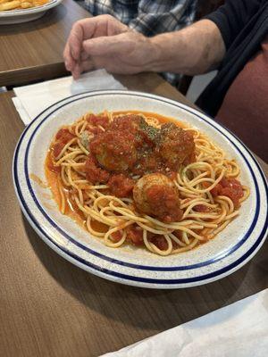 Spaghetti and meatballs