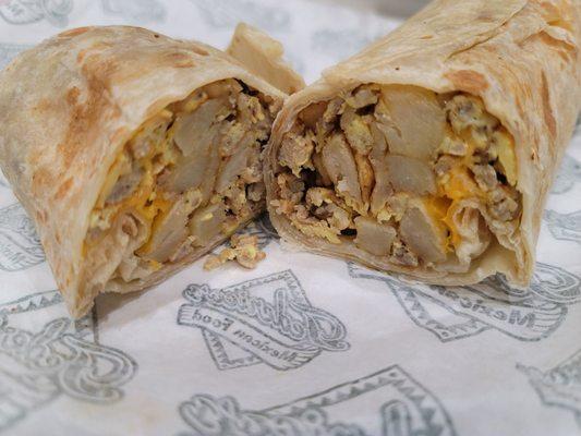 Sausage and Egg Breakfast Burrito