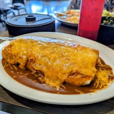 Ruben's burrito, smothered