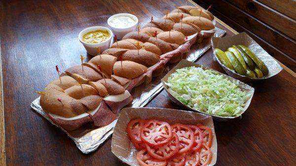 2 Footer Sandwiches available for Catering