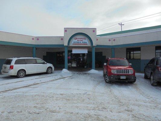 Main entrance, view looking southeast.