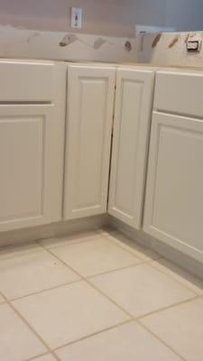 Cabinets are cheap and installation is HORRIBLE!