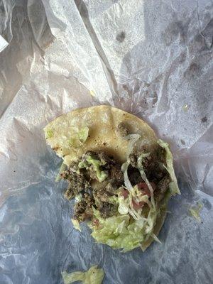 Asada taco