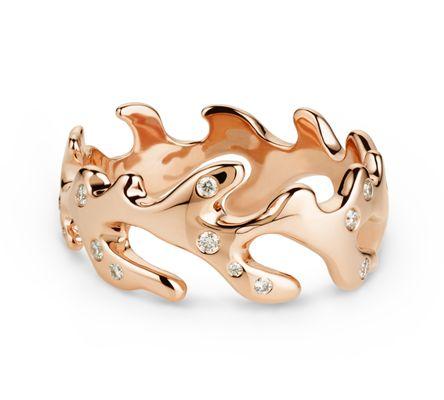 18KT Rose Gold and Diamond Ring