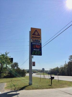 Lowest gas prices in the area