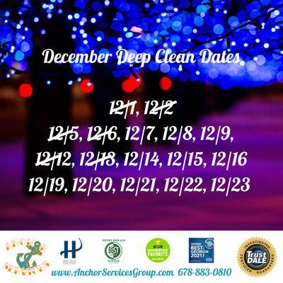 December Deep Clean Dated