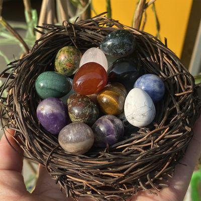 Natural stone eggs