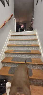 Staircase that was refinished