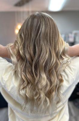 Blonde highlights