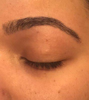 After my eyebrows