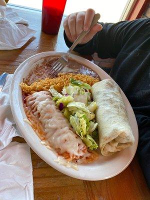 Enchilada / burrito combo