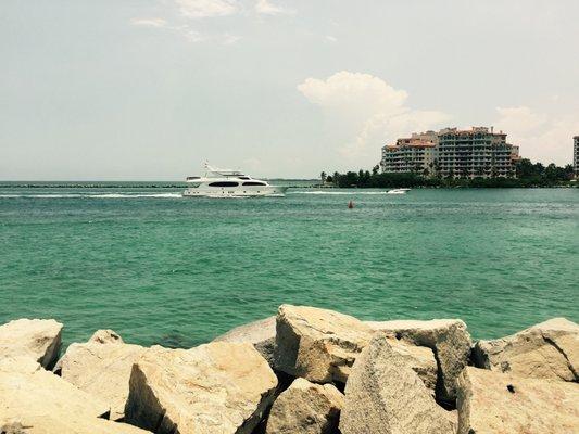 View of Fisher Island from South Miami Beach