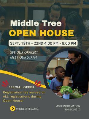 Middle Tree's Open House Fall 2022