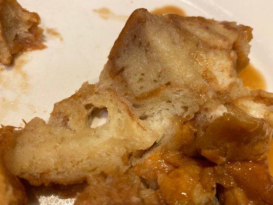 Extremely dry no flavor bread pudding