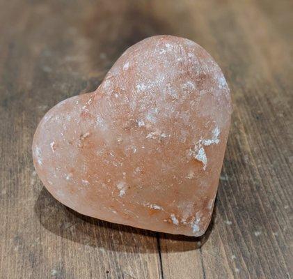 Himalayan salt heart.