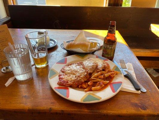 Veal Parmigiana IPA beer. Delicious ‼