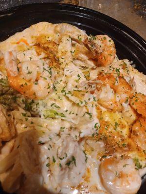 Chicken and Shrimp Alfredo!!